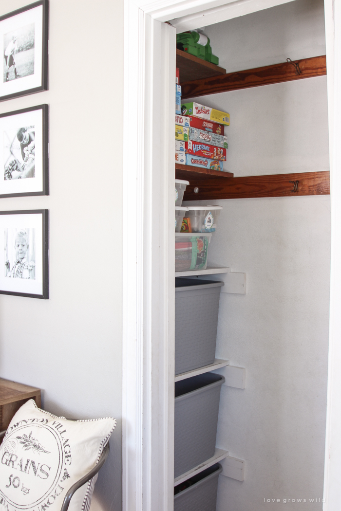 A super sweet playroom design featured in a beautiful Indiana farmhouse