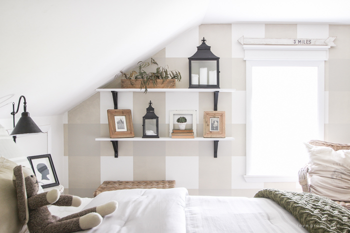 An awkward attic space turns into a charming little boy's farmhouse bedroom!