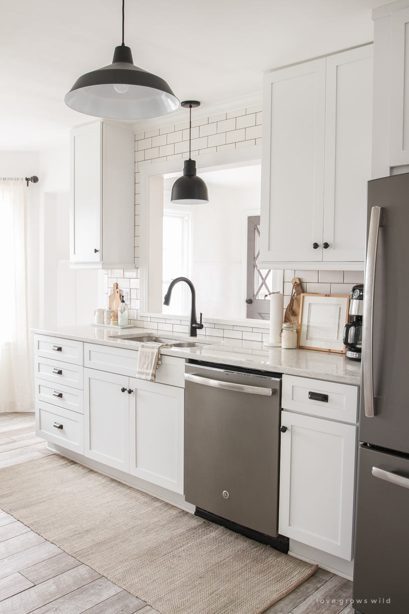 Kitchen Curtains + Counter Styling